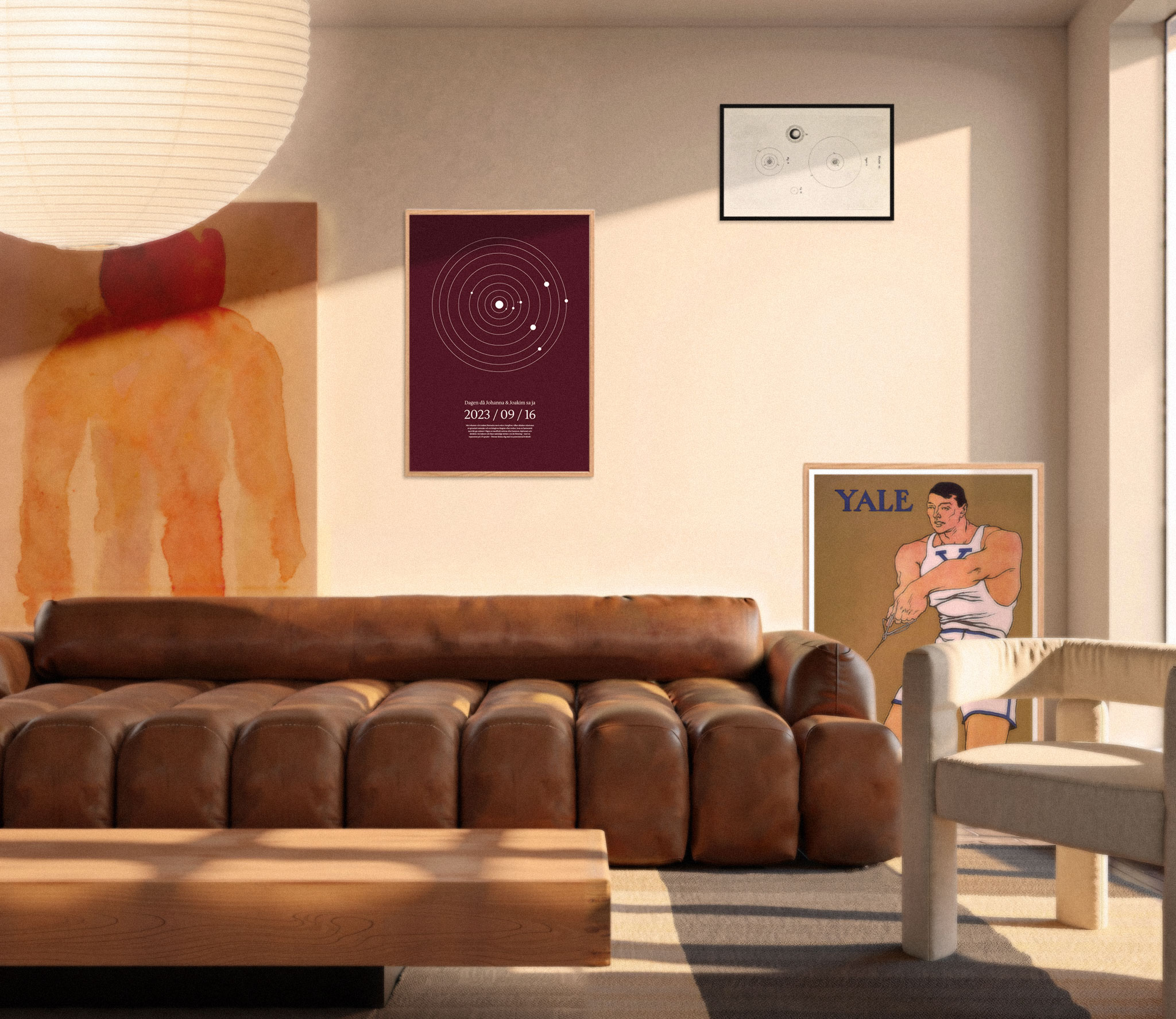 Astral Traces poster i ett hem