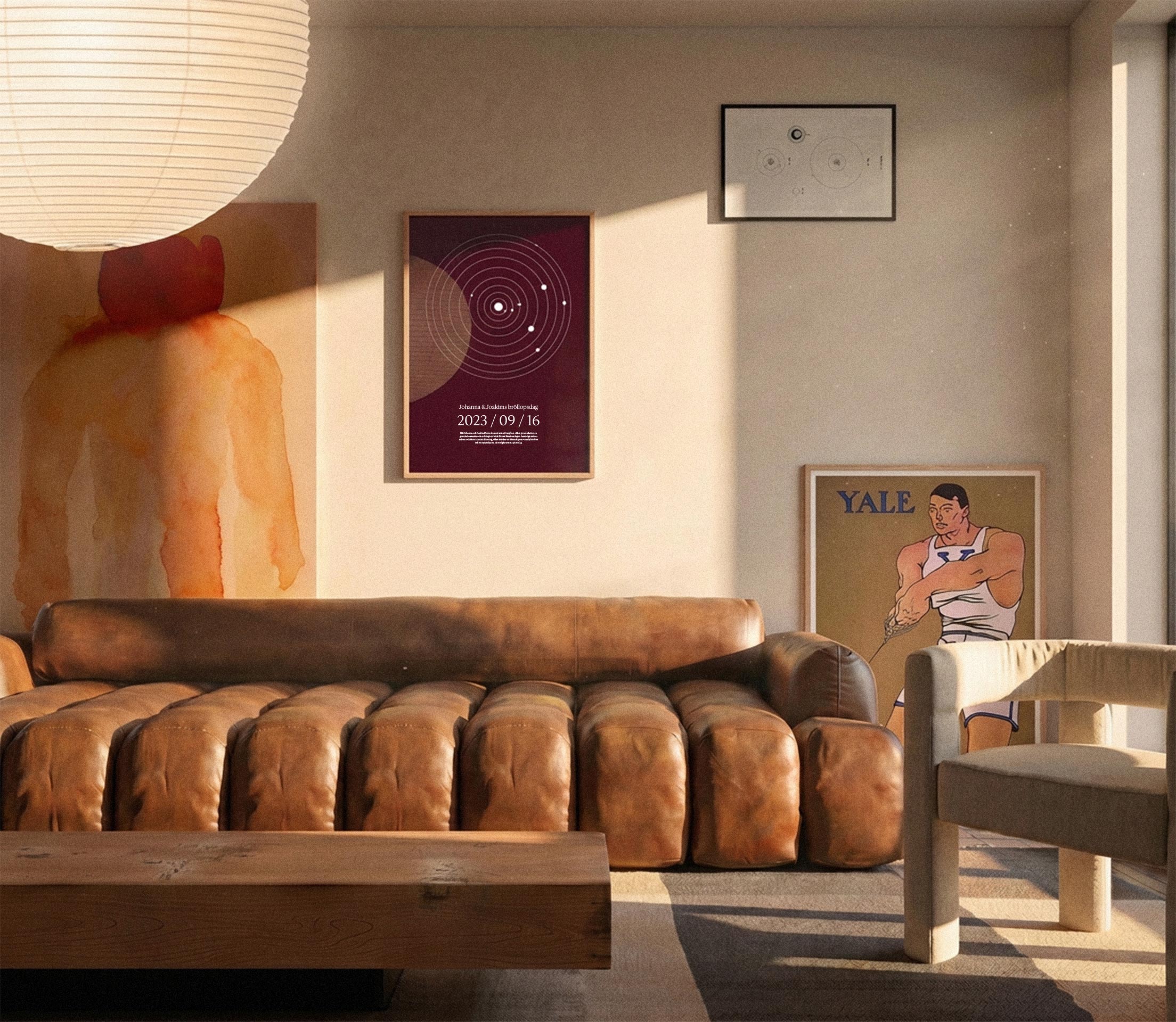 Astral Traces poster i ett hem