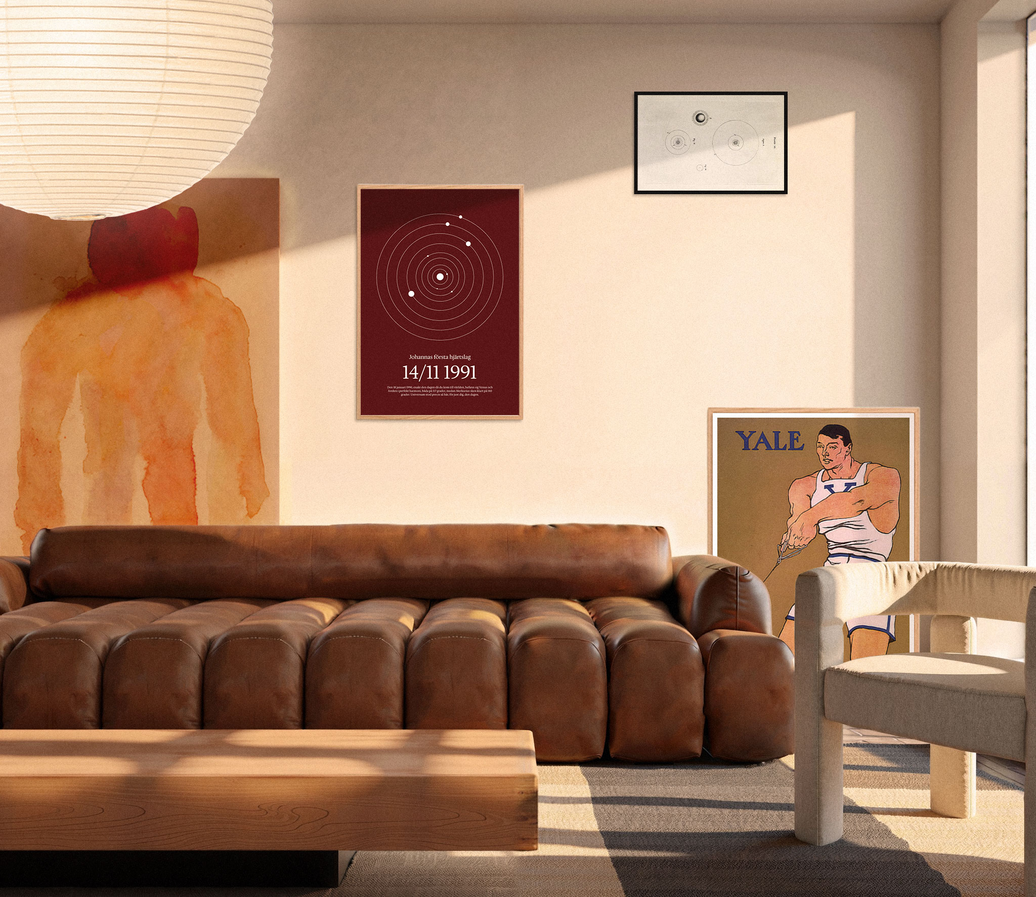 Astral Traces poster i ett hem